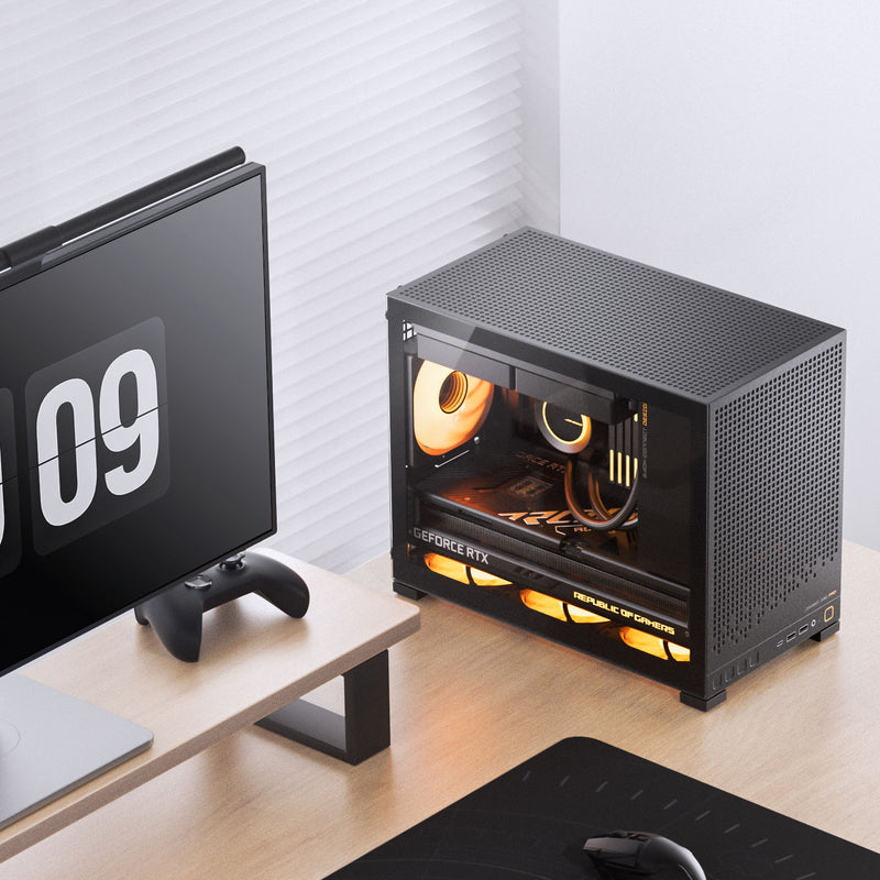 Jonsbo D32 PRO Tempered Glass mATX, Mini Case - Black