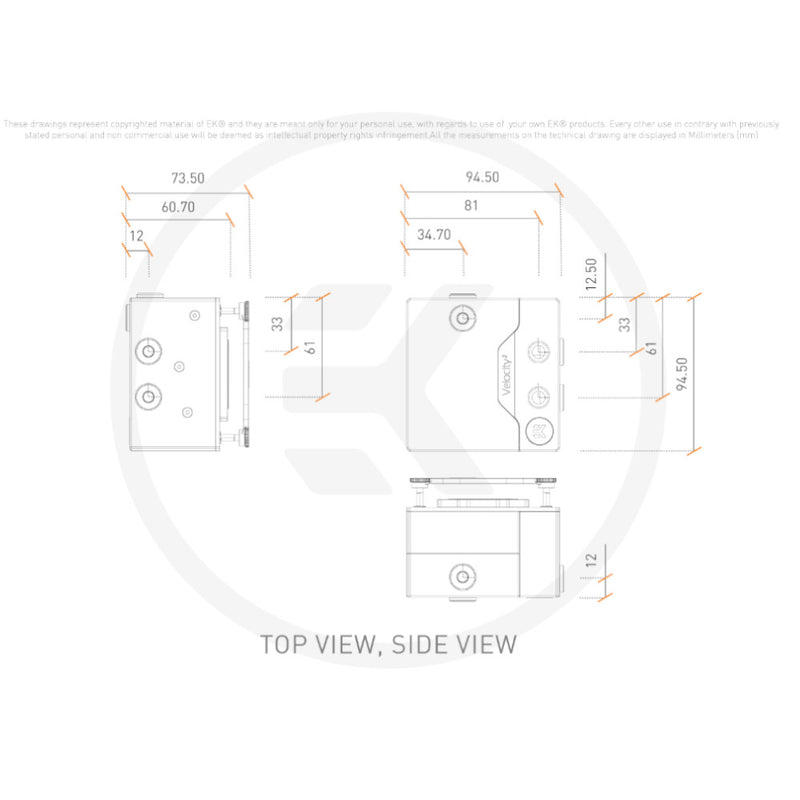 EK Water Blocks EK-Quantum Velocity² DDC 4.2 PWM D-RGB - 1700/1851 Nickel + Plexi