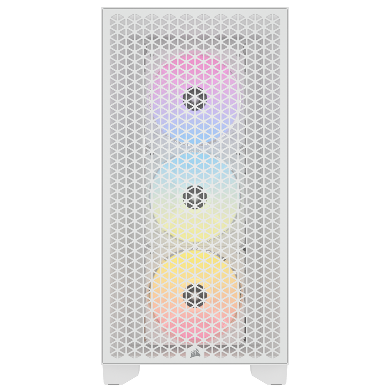 Corsair 3000D RGB Tempered Glass Mid-Tower - White