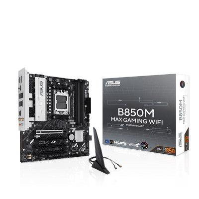 Asus B850M Max Gaming WIFI (Socket AM5) DDR5 Micro-ATX Motherboard