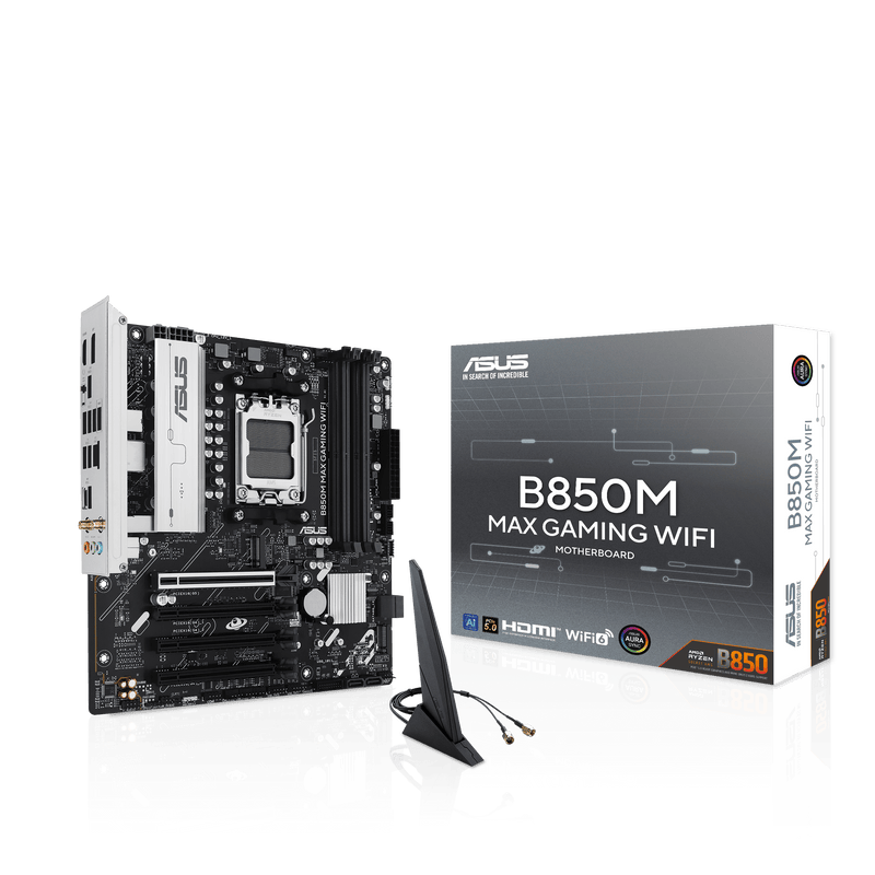 Asus B850M Max Gaming WIFI (Socket AM5) DDR5 Micro-ATX Motherboard