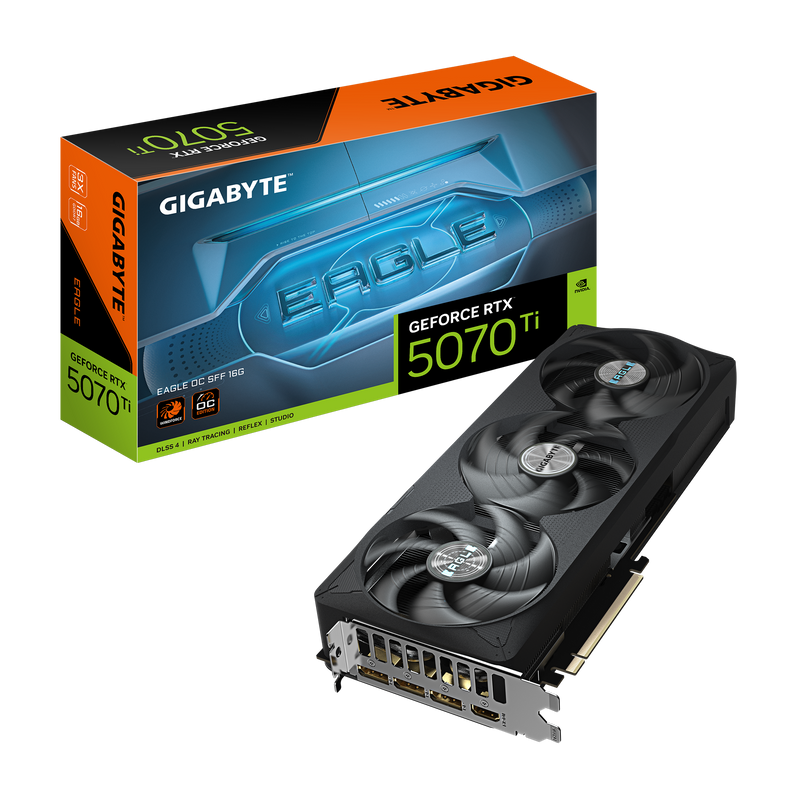 Gigabyte GeForce RTX 5070 Ti Eagle OC SFF 16GB GDDR7 PCI-Express Graphics Card