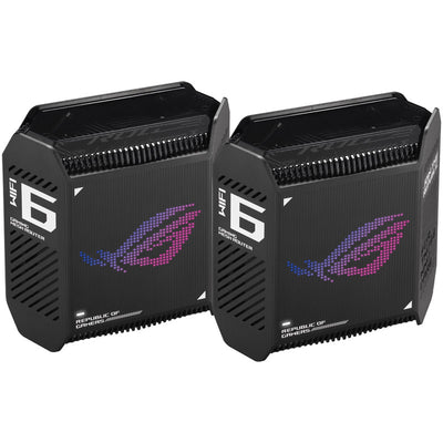 Asus ROG Rapture GT6 Tri-Band WiFi 6 Mesh WiFi System - 2 Pack Black