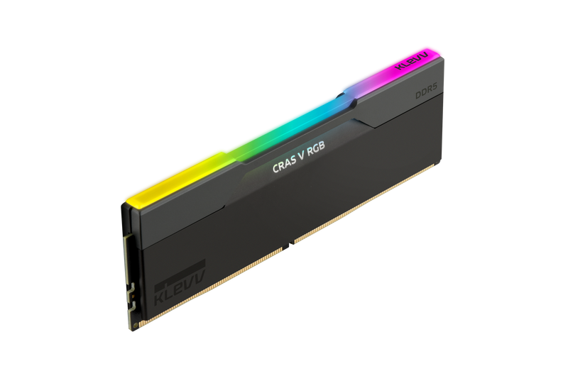 KLEVV CRAS V RGB 32GB (2x16GB) 6000MHz C28 DDR5 Dual Channel Kit - Black