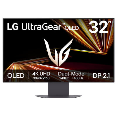 LG UltraGear 32GX870A-B 32" 4K UHD OLED Dual-Mode 240Hz/480Hz FreeSync/G-SYNC DP 2.1 Gaming Monitor