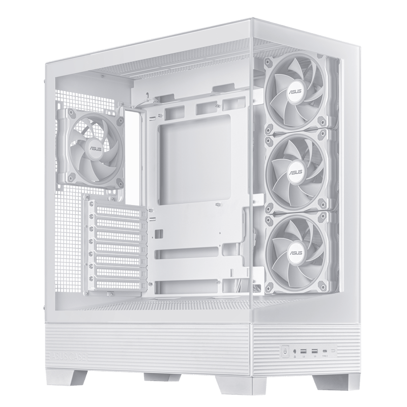 Asus A31 PLUS TG ARGB Mid Tower Case - White
