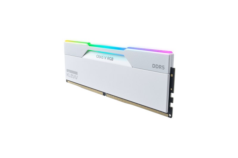 KLEVV CRAS V RGB EXPO 32GB (2x16GB) 6000MHz C30 DDR5 Dual Channel Kit - White