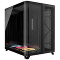 Corsair AIR 5400 LX-R RGB iCUE LINK Triple Chamber Mid-Tower PC Case - Black