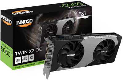 Inno3D GeForce RTX 5060 Ti Twin X2 OC 8GB GDDR7 PCI-Express Graphics Card