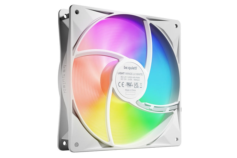be quiet Light Wings LX ARGB 140mm PWM High Speed Triple Fan Pack - White