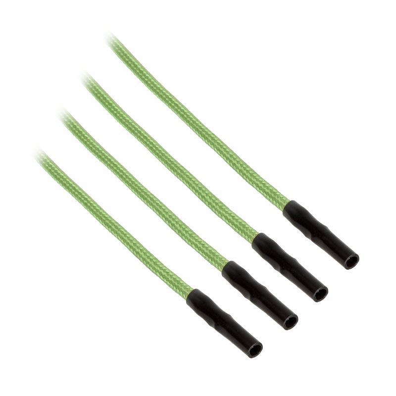 CableMod ModFlex Sleeved Cable, Light Green 20cm - 4 Pack