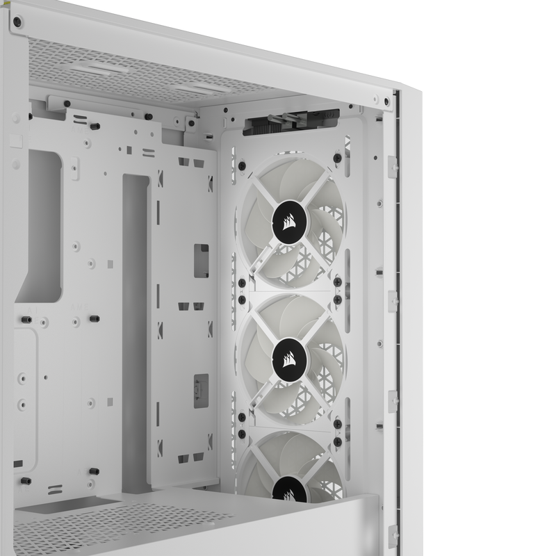 Corsair 3000D RGB Tempered Glass Mid-Tower - White