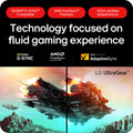LG UltraGear 27GX704A-B 27" 2560x1440 QHD Glossy OLED 240HZ FreeSync/G-SYNC 0.03ms DisplayHDR True Black 400 Widescreen Gaming Monitor
