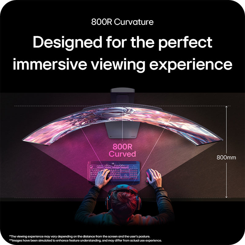 LG UltraGear 45GX900A-B 45" 3440x1440 WOLED 240Hz FreeSync/G-SYNC Curved Ultrawide Gaming Monitor