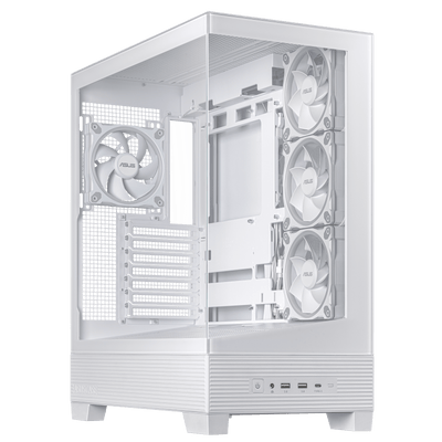 Asus A31 PLUS TG ARGB Mid Tower Case - White
