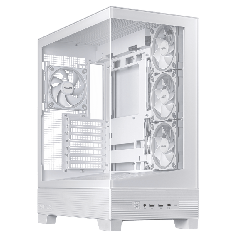Asus A31 PLUS TG ARGB Mid Tower Case - White