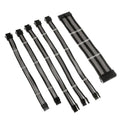 Kolink Core Adept Braided Cable Extension Kit - Jet Black/Stone Grey