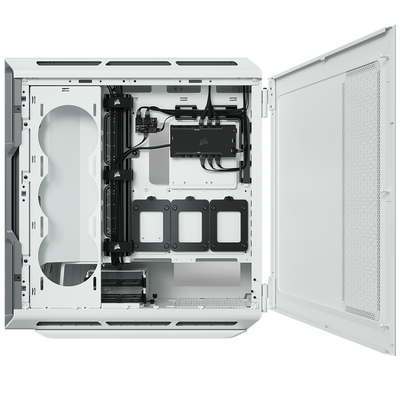Corsair iCUE 5000T RGB Tempered Glass Mid-Tower Smart Case White (CC-9011231-WW)