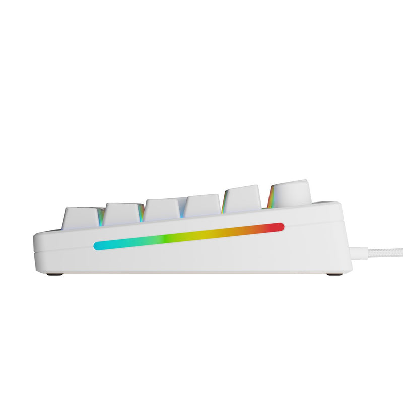 Glorious GMMK 3 HE 75% Prebuilt Wired Gaming Keyboard Fox HE Switches White - UK