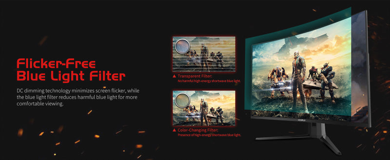 KOORUI G3221SC 32" 2560x1440 VA 170Hz 1ms A-Sync Curved Widescreen Gaming Monitor