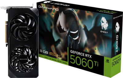 Gainward GeForce RTX 5060 Ti Ghost OC 8GB GDDR7 PCI-Express Graphics Card