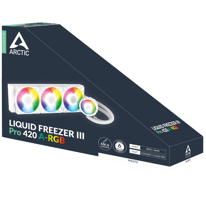 Arctic Liquid Freezer III PRO ARGB White High Performance All In One CPU Cooler - 420mm