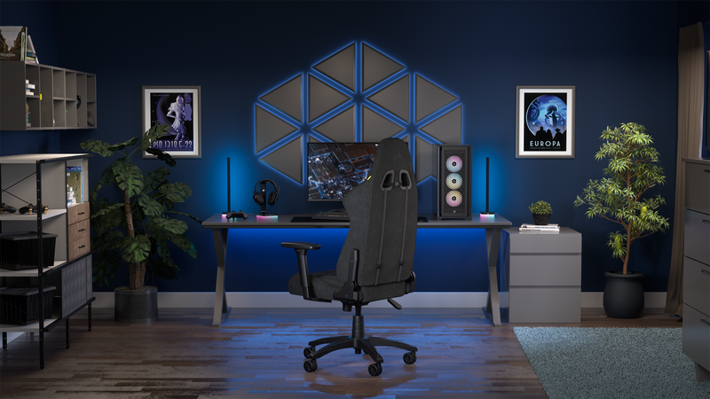 CORSAIR TC100 Gaming Chair - Fabric - Black