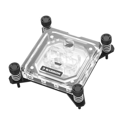 Barrow High Performance Intel RGB CPU Water Block - Acrylic / Black