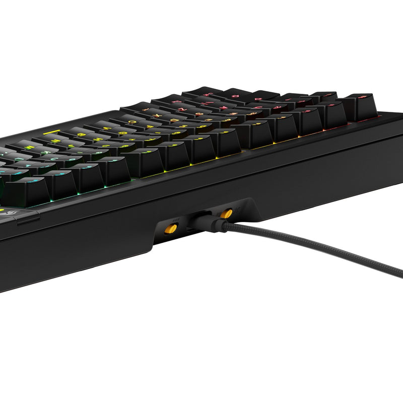 Glorious GMMK 3 HE 75% Prebuilt Wired Gaming Keyboard Fox HE Switches Black - UK