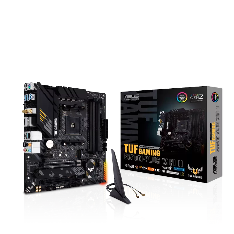 Asus TUF Gaming B550M-Plus WIFI II (AMD AM4) B550 Micro-ATX Motherboard