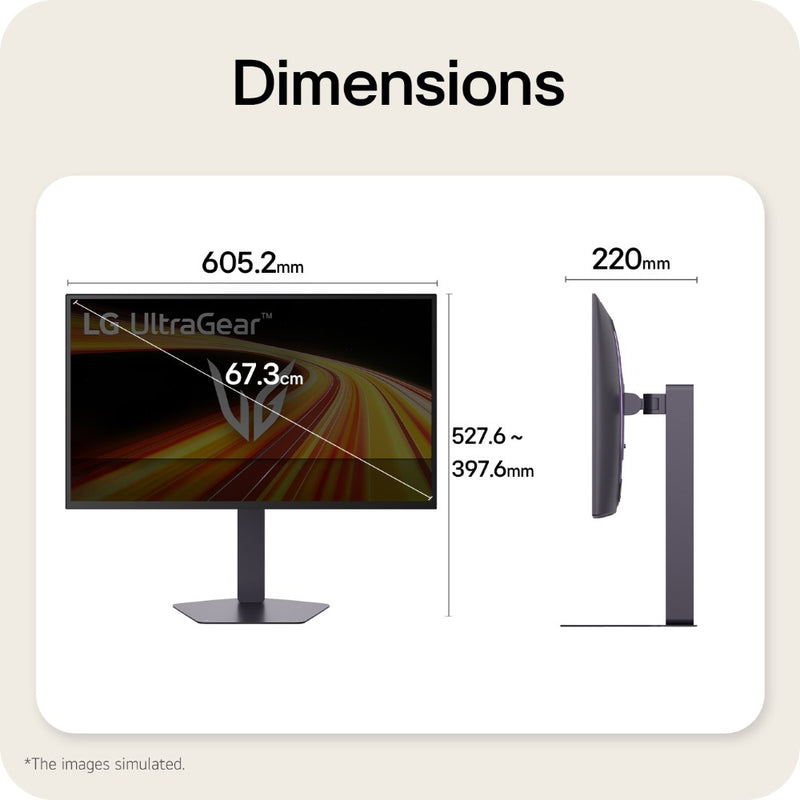 LG 27GX790B-B UltraGear 27” OLED QHD/FHD Dual Mode 540Hz/720Hz FreeSync/G-SYNC Widescreen Gaming Monitor