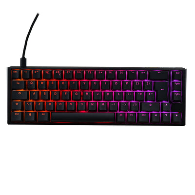 B Grade Ducky One 3 Classic 65 USB RGB Mechanical Gaming Keyboard Cherry Blue - Black UK Layout