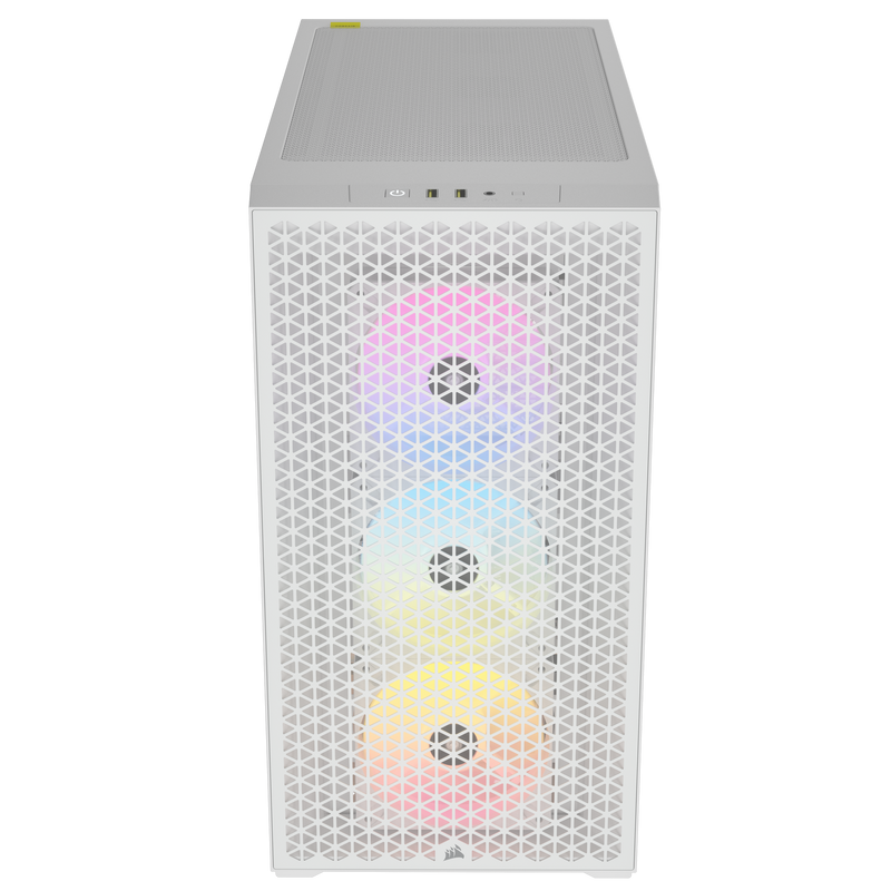 Corsair 3000D RGB Tempered Glass Mid-Tower - White