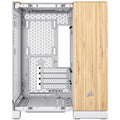 Corsair 2500X Micro ATX Dual Chamber PC Case, White/Bamboo (CC-9011288-WW)