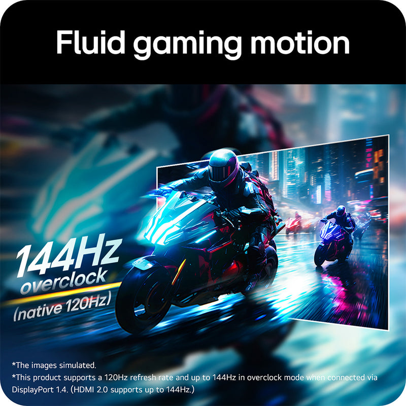 LG UltraGear 27G411A-B 27" Full HD IPS 144Hz G-SYNC/FreeSync 1ms MBR Widescreen Gaming Monitor