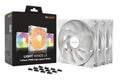 be quiet Light Wings LX ARGB 140mm PWM High Speed Triple Fan Pack - White