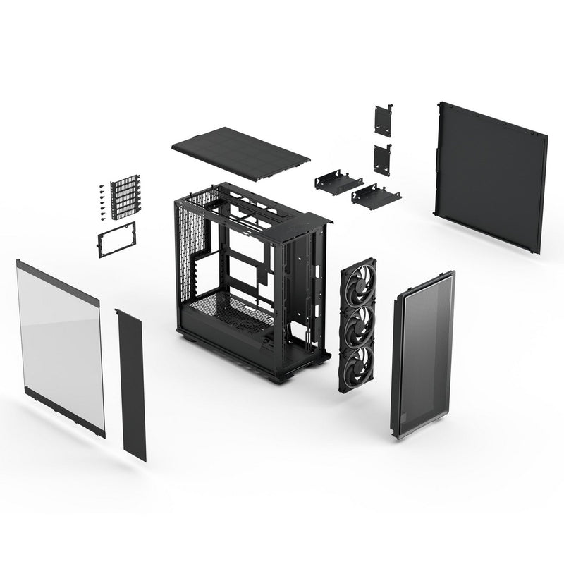 Fractal Epoch XL Mid Tower Case - Black TG RGB Light Tint