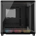 Corsair AIR 5400 LX-R RGB iCUE LINK Triple Chamber Mid-Tower PC Case - Black