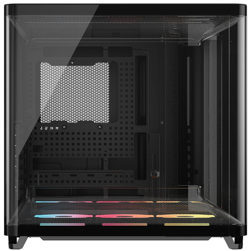 Corsair AIR 5400 LX-R RGB iCUE LINK Triple Chamber Mid-Tower PC Case - Black