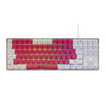 GAMIAC TKL90G 75% USB RGB Mechanical Gaming Keyboard Kailh Red - White/Red (UK)