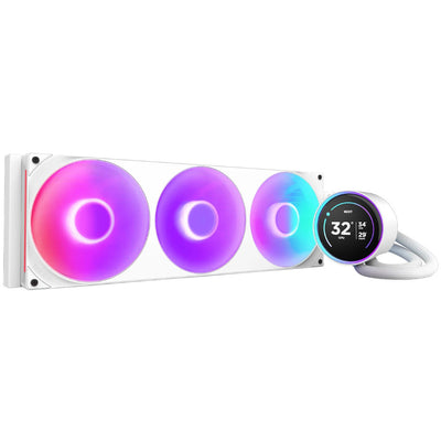 B Grade NZXT Kraken 420 Elite V2 White RGB All In One CPU Cooler - 420mm