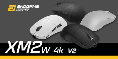 B Grade Endgame Gear XM2w 4k v2 USB Optical Gaming Mouse - Dark Frost
