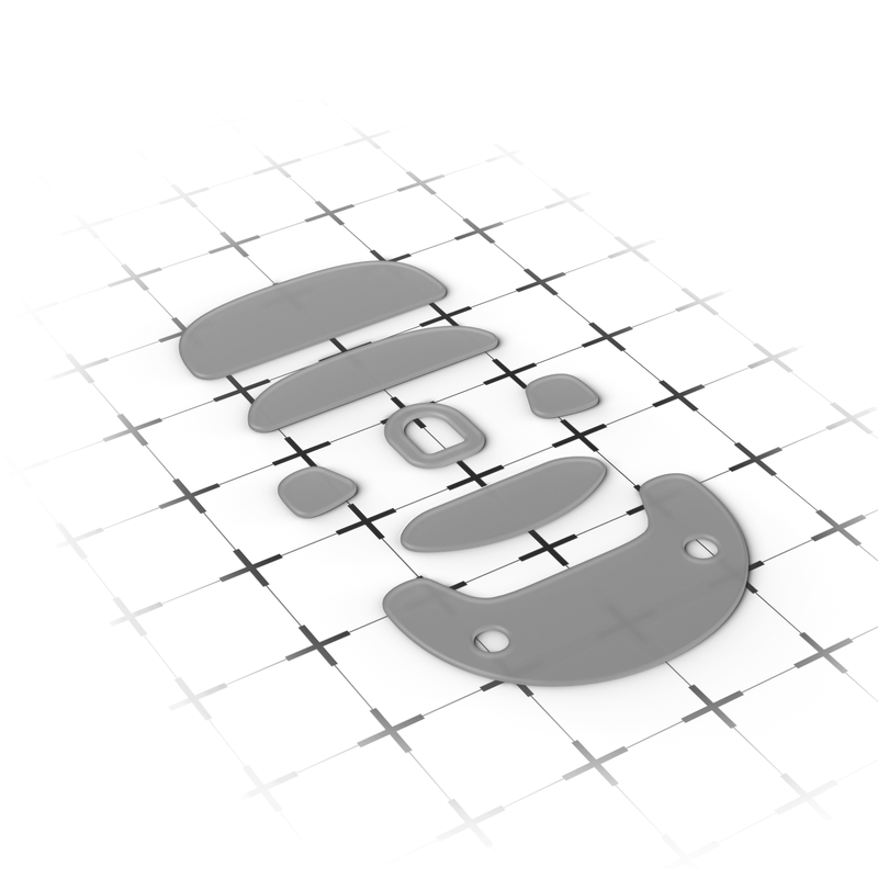 Endgame Gear OP1 Mouse Skates, 100% PTFE, Milky White