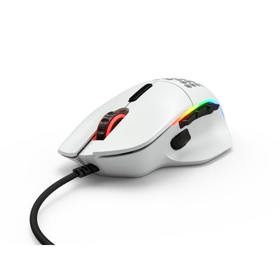 B Grade Glorious Model I USB RGB Lightweight Gaming Mouse - Matte White (GLO-MS-I-MB)