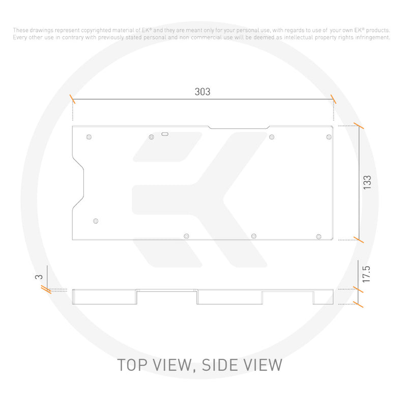 EK Water Blocks EK-Quantum Vector² EVGA FTW3 RTX 3080/90 Backplate - Nickel
