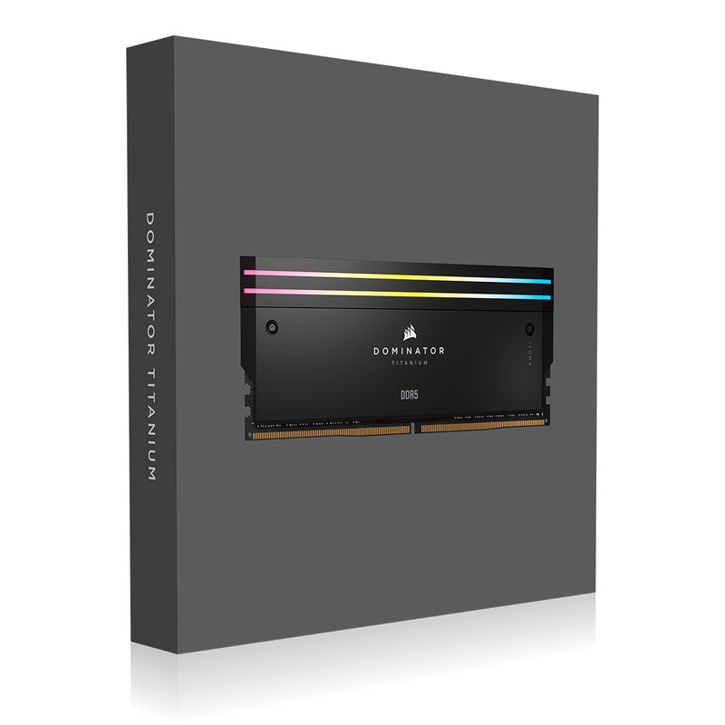 Corsair Dominator Titanium RGB XMP 64GB (2X32GB) DDR5 C30 6000MHz Dual Channel Kit