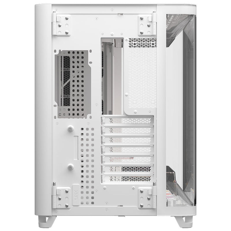 Corsair AIR 5400 RS-R ARGB Triple Chamber Mid-Tower PC Case - White