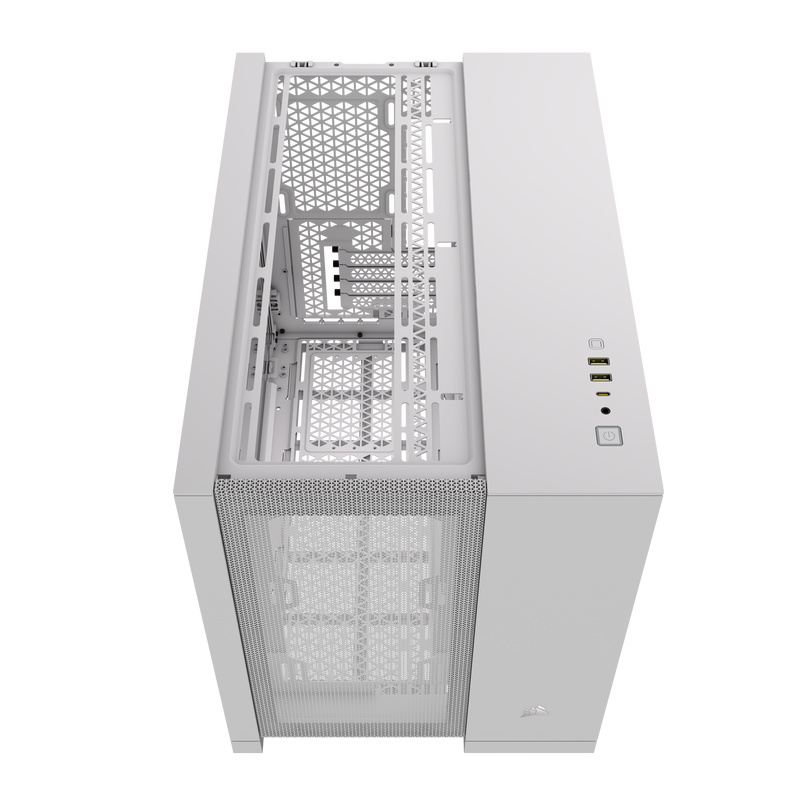 Corsair 2500D AIRFLOW Micro ATX Dual Chamber PC Case – White CC-9011264-WW
