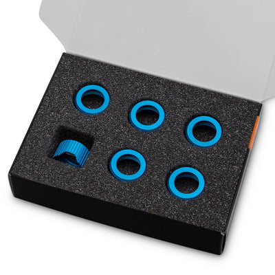 EK Water Blocks EK-Quantum Torque Compression Ring 6-Pack STC 13 - Blue