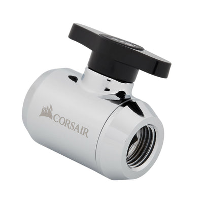 Corsair Hydro X Series XF Fill / Drain Valve - Chrome (CX-9055020-WW)